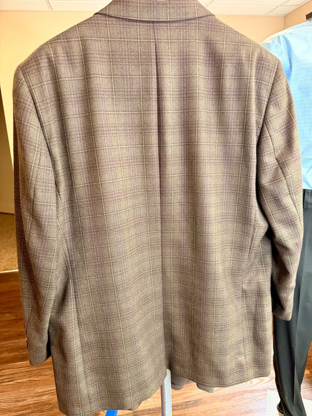 Jack Victor 48L Men’s 100% Wool Plaid Sport Coat Blazer